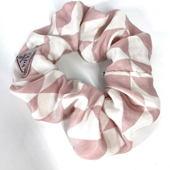 PRADA triangle logo plate logo hair accessories hair elastic Scrunchie main image 5